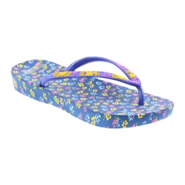 Atletico Chinelos femininos com flores roxo azul amarelo rosa 1