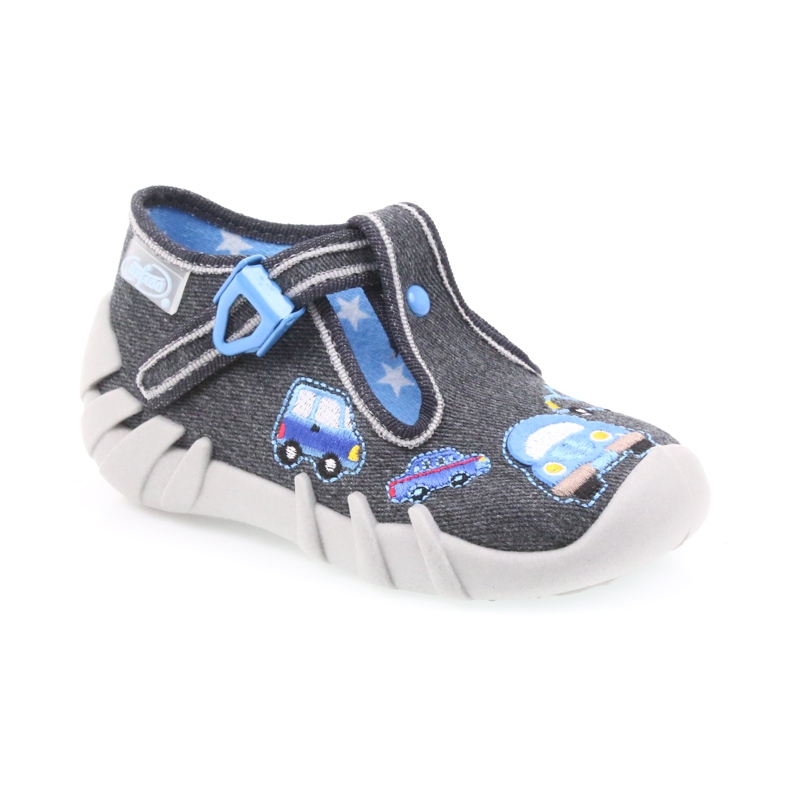 Sapatos infantis cinza Befado 110P341 azul 2