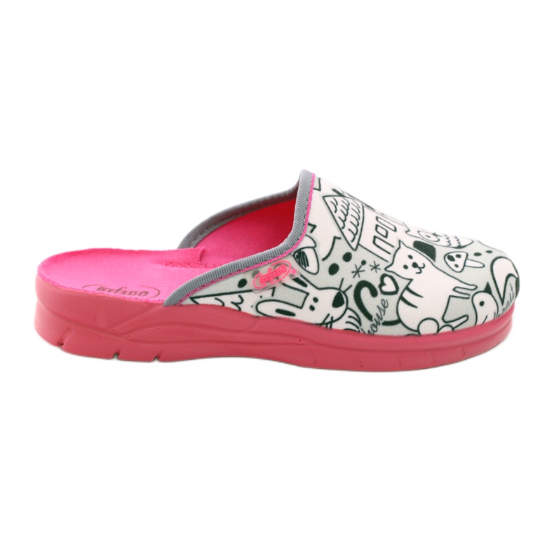 Padrões de coloração de sapatos infantis Befado 708X003 rosa branco 1