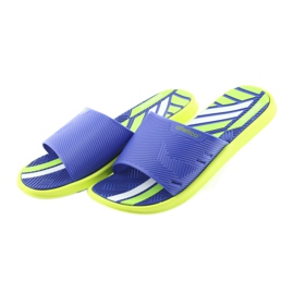 Chinelos masculinos para a piscina do Atletico azul verde 3