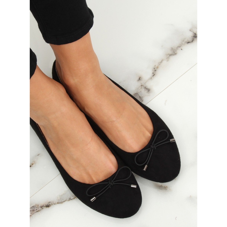 Black 3C-10 Black ballerinas para mulheres preto 1