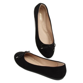 Black 3C-10 Black ballerinas para mulheres preto 2