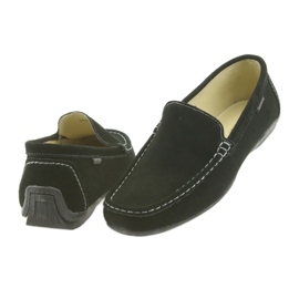 Sapatos mocassins masculinos de couro American Club 01/2019 preto 5