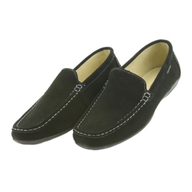 Sapatos mocassins masculinos de couro American Club 01/2019 preto 3