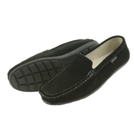 Sapatos de couro femininos Mocassins American Club JK03 preto 4