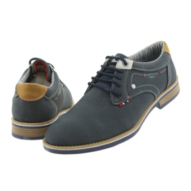 American Club Sapatos masculinos decotados Rhapsody RH08 marrom azul-marinho 5