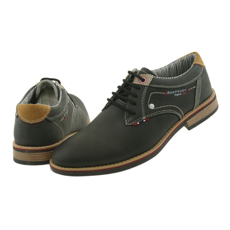 American Club Sapatos masculinos decotados Rhapsody RH 08/19 preto 6