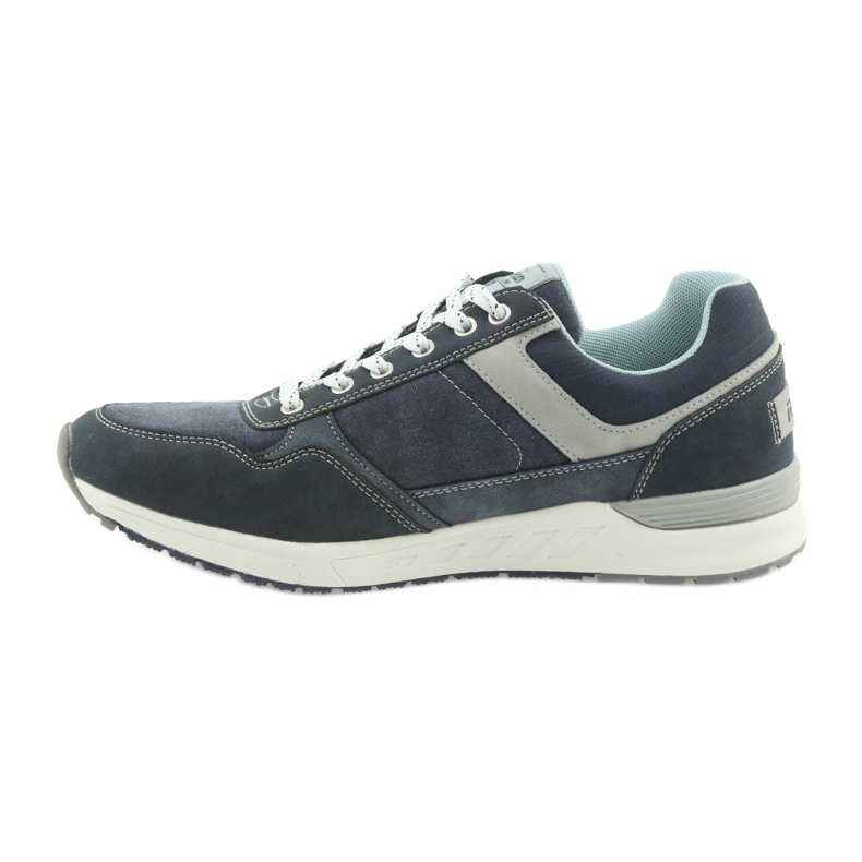 American Club Tênis esportivos de denim masculino ADI American RH17 cinza azul marinho 2