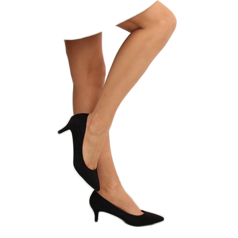 Bombas de salto baixo preto 123-2 preto 1