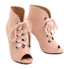 Botas com dedos abertos rosa 680-32 rosa 1