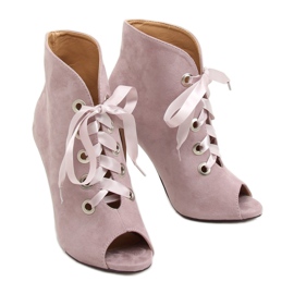 Sapatos violeta com dedos abertos 680-32 Roxo tolet 1
