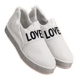 Bestelle Tênis Slip-on Com Glitter branco 2