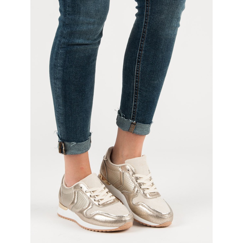 Calçados esportivos casuais amarelo 2