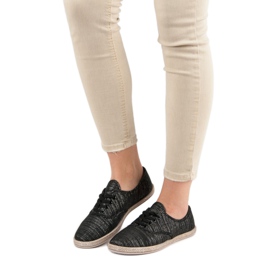 Sweet Shoes Alpercatas com cordões preto 2