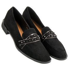 Sergio Todzi Mocassins pretos com strass 2