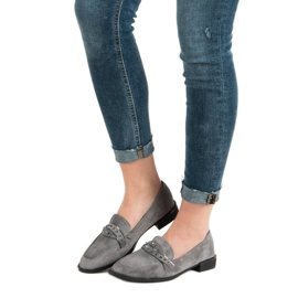 Sergio Todzi Mocassins cinza com strass 2