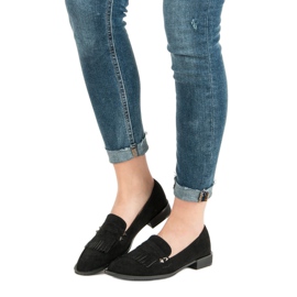 Sergio Todzi Mocassins de salto plano preto 2