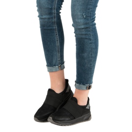 Ideal Shoes Tênis confortáveis preto 2