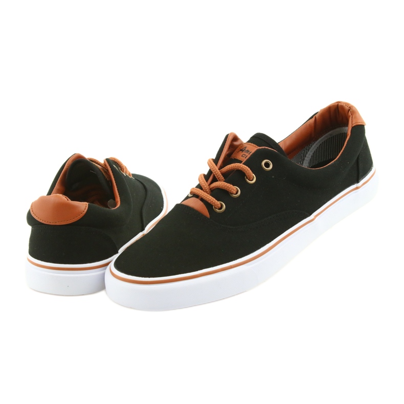 American Club Sapatos masculinos tênis pretos LH03 castanho 5