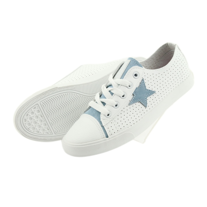 Tênis Big Star azul estrela 274692 branco 3