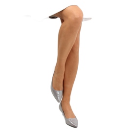 Bombas em um salto baixo prata B-36 cinza 1