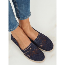 Alpercatas de renda azul marinho JX1020 Navy azul-marinho 1