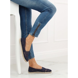 Alpercatas de renda azul marinho JX1020 Navy azul-marinho 2
