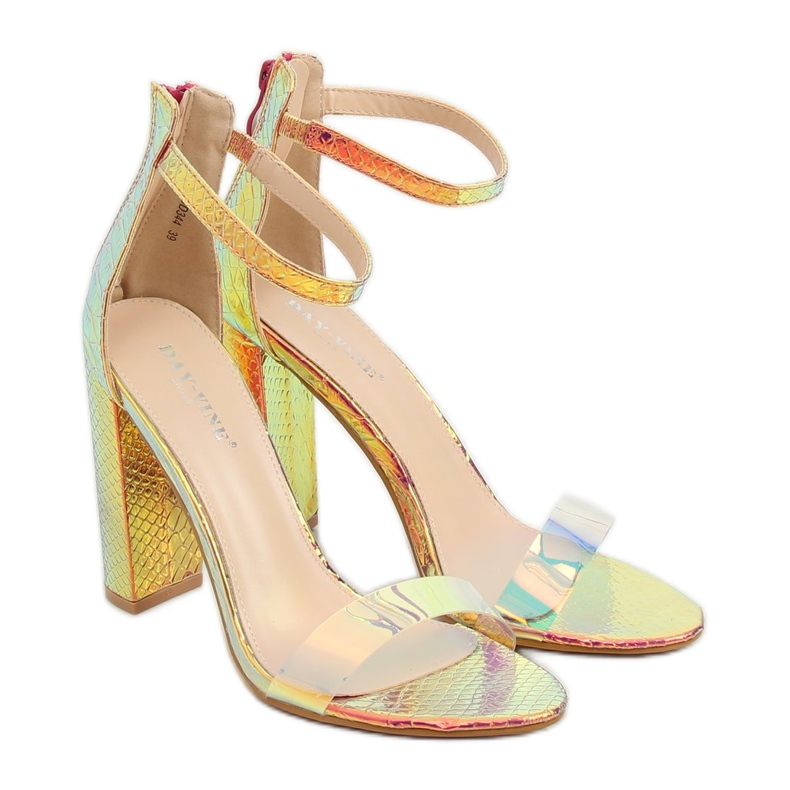 Sandálias petróleo ouro cor BD344 ouro dourado 1