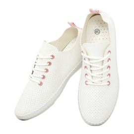Tênis feminino branco e rosa BO-1 rosa 2