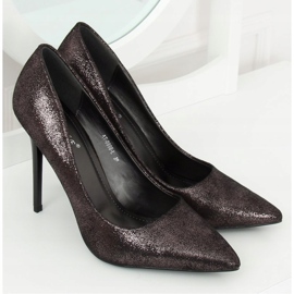 Lança AT-0596-L de salto alto feminino de grafite preto multicolorido 1