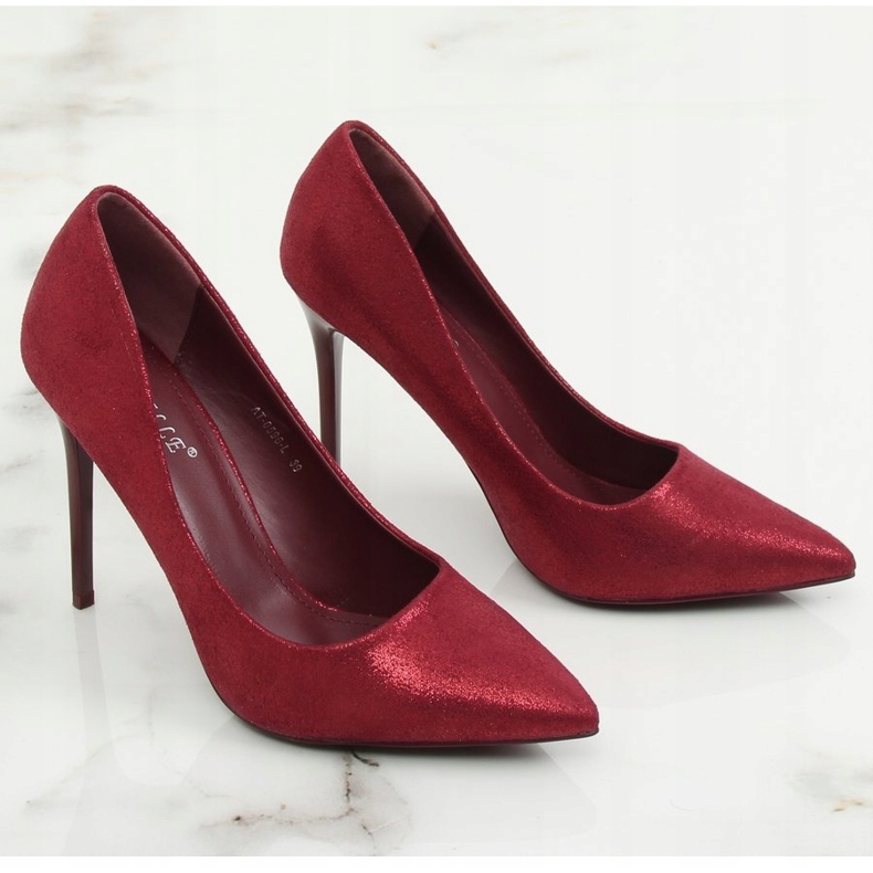 Salto alto marrom feminino AT-0596-L Wine vermelho 1