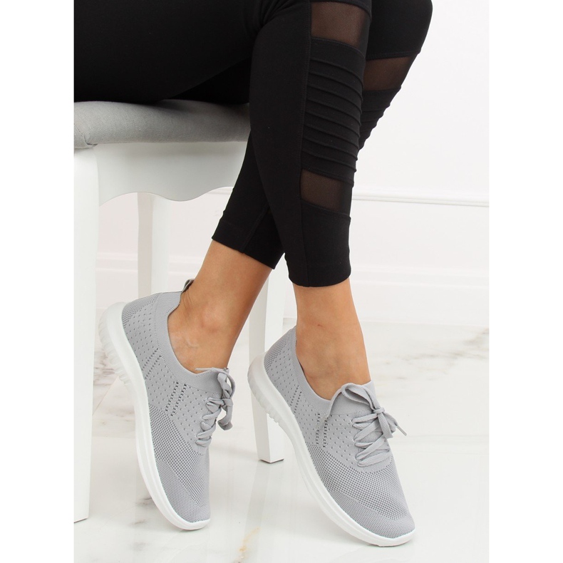 Sapatos esportivos cinza LX-9837 Gray 2