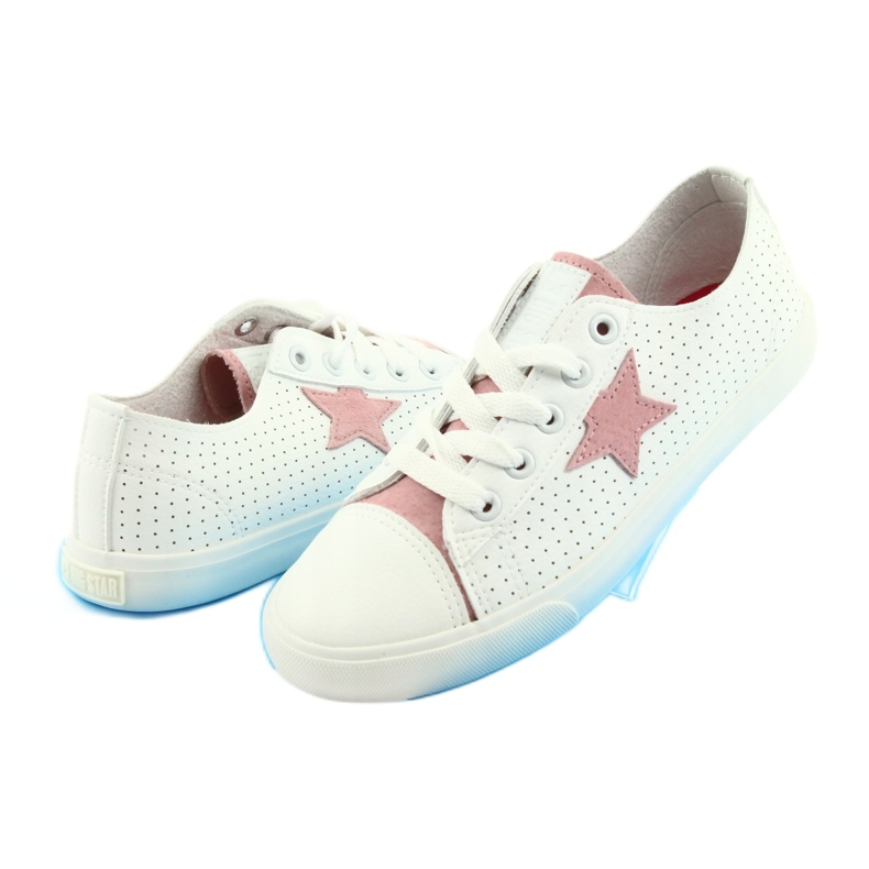 Big Star Tênis femininos decorados com uma estrela 274691 branco 5