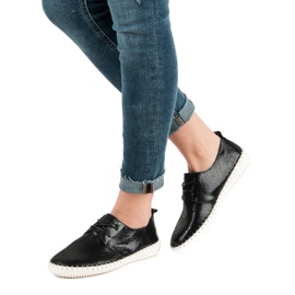 Filippo Sapatos de couro preto 2