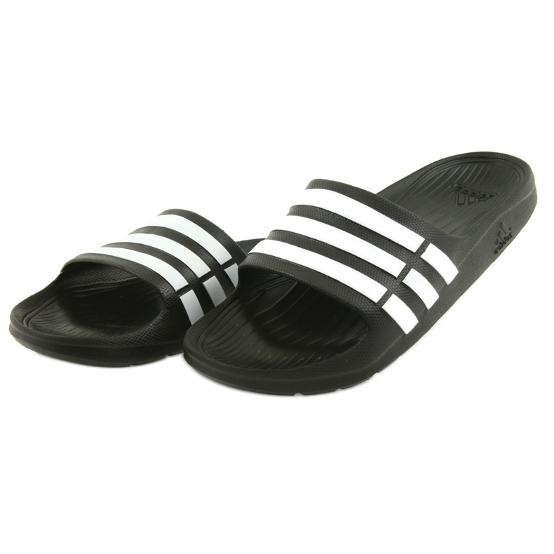 Chinelos Adidas Duramo Slide M G15890 branco preto 2