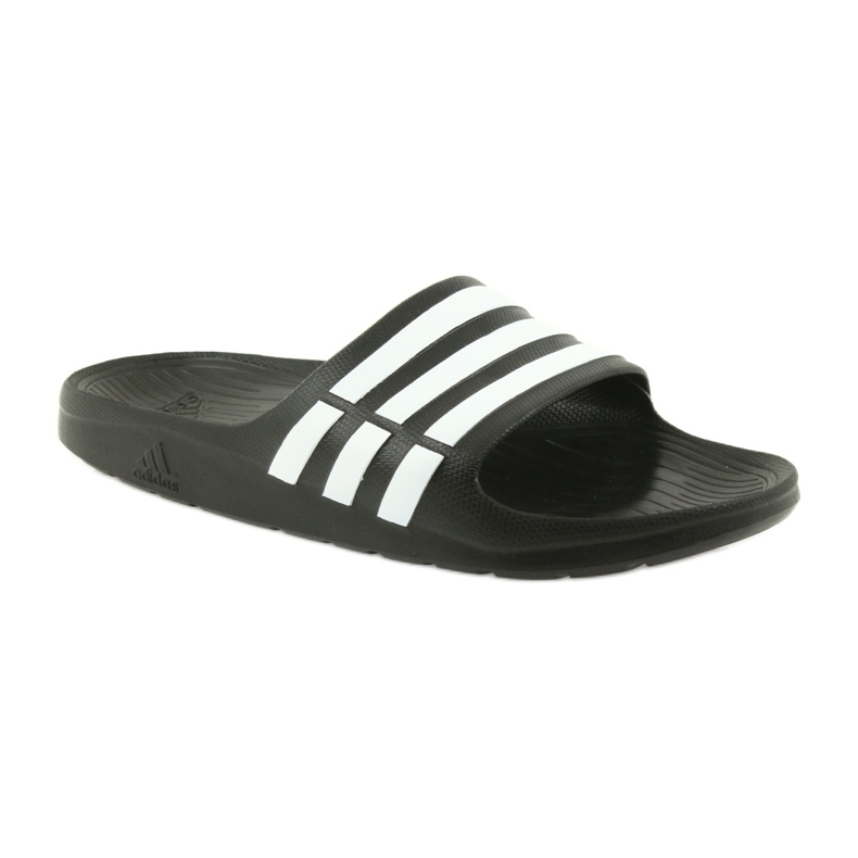 Chinelos Adidas Duramo Slide M G15890 branco preto 1
