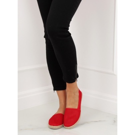 Alpercatas feitas de malha vermelha JX1029 Vermelho 2