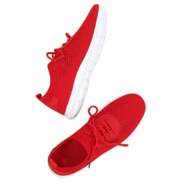 Sapatos esportivos com meia vermelha K-379 Red vermelho 1