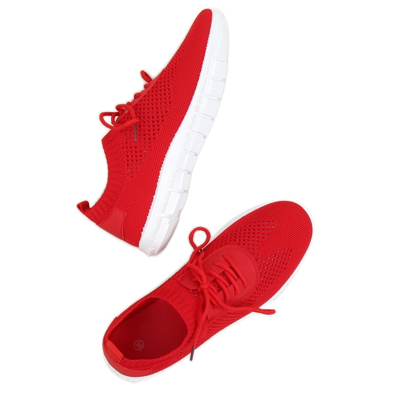 Sapatos esportivos com meia vermelha K-379 Red vermelho 1