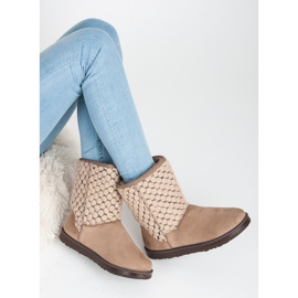 Kylie Mukluki quente marrom 1