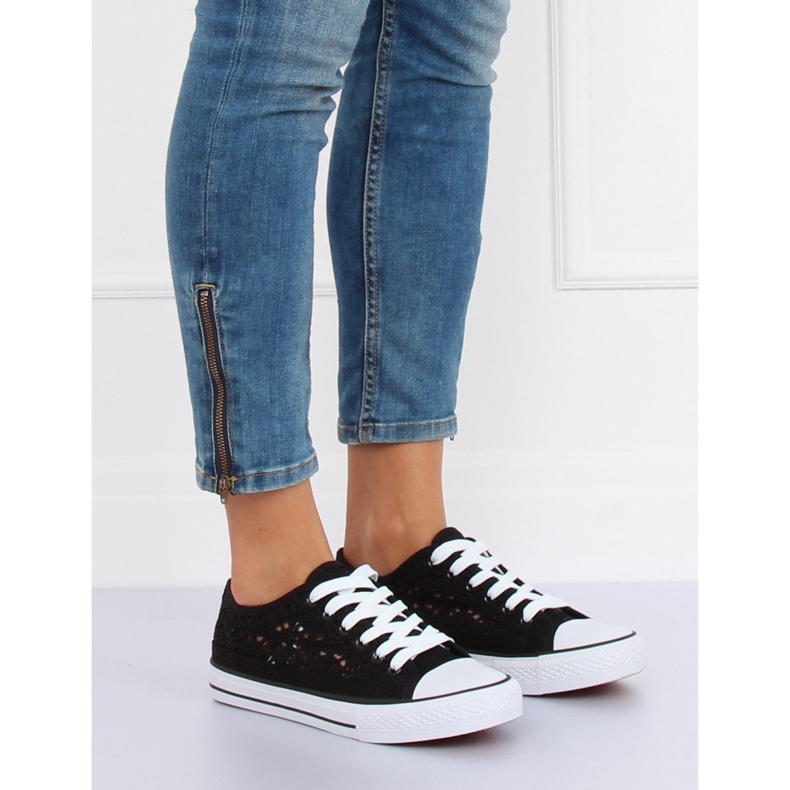 Tênis de renda preta NB282P preto 1
