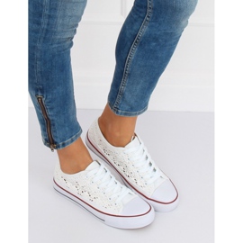 Tênis de renda branca NB282P Branco 1