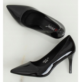 Preto feminino salto alto LE011P Preto 2