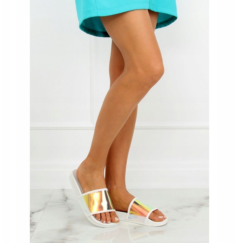 Flip-flops benzina cor branco CK80P branco multicolorido 2