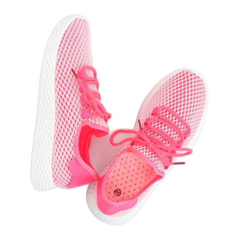 Sapatos esportivos rosa NB283P-ST vermelho pêssego 1
