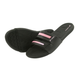 Sapatilhas de piscina recreativas femininas chinelos Rider 82503 preto rosa 4