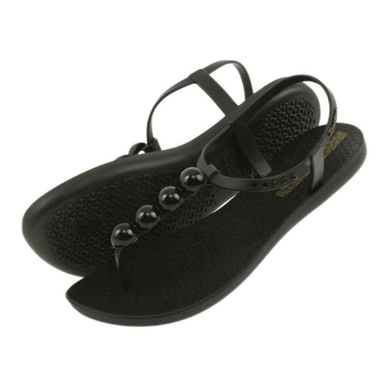 Sandálias Ipanema, sapatos femininos, chinelos com bolas 82517 preto 4