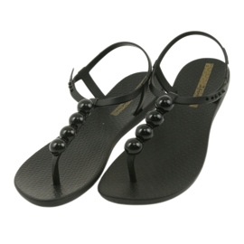 Sandálias Ipanema, sapatos femininos, chinelos com bolas 82517 preto 3