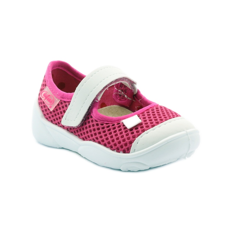 Calçado infantil Befado 209P025 rosa branco 2