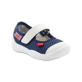 Calçado infantil Befado 209P024 azul marinho branco 1